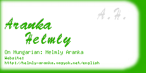 aranka helmly business card